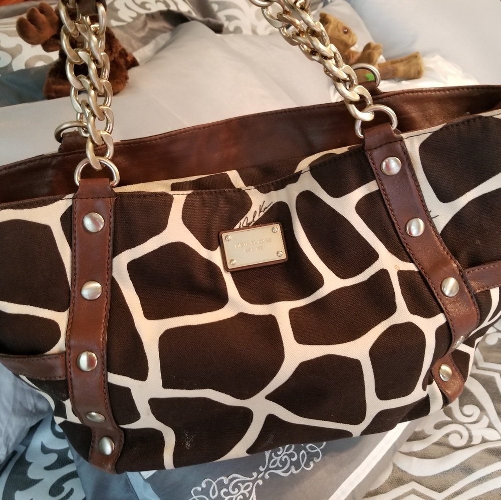 Michael Kors giraffe print purse
